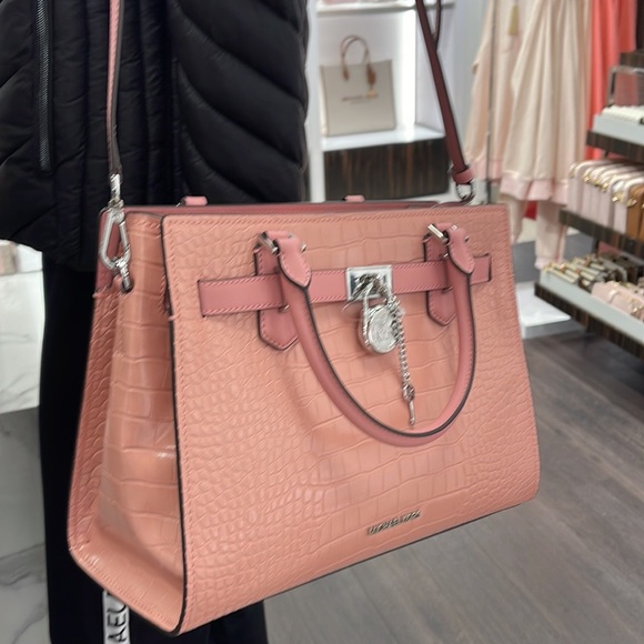 MICHAEL KORS HAMILTON MEDIUM SATCHEL 
 COLOR: Primrose 
NWT - Picture 1 of 16